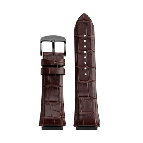 POYNMRE 22 mm Herren-Uhrenarmband aus echtem Leder, kompatibel mit Uhren der Serien GUESS W0247G3 W0040G3 W0040G7, Blau, Schwarz, Braun(Brown Black) von POYNMRE