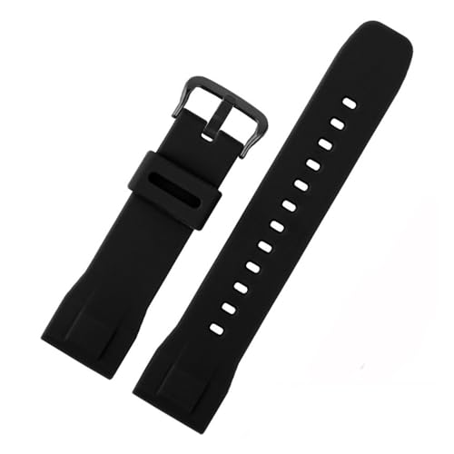 POYNMRE 23 mm Keramik-Edelstahlarmband, kompatibel mit Casio PROTREK-Serie PRW-30 PRW-50 PRW-60 PRW-70YT, wasserdichtes Sportuhrenarmband(E Black-black) von POYNMRE