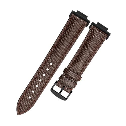 POYNMRE Kompatibel mit Casio G-SHOCK Square Watch DW5600 GW-M5610 GA-2100 Modifiziertes Echtlederarmband 16 mm Schwarz Braun(Style C brown-black) von POYNMRE