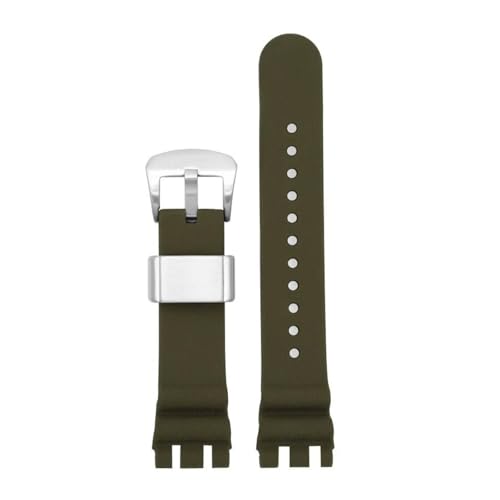 POYNMRE Kompatibel mit Tissot Racing Series T115, Silikon-Edelstahlschnalle T115.417, Uhrenarmband, Herrenuhrzubehör, 22 mm, wasserdichtes Armband(Purple Green) von POYNMRE