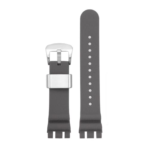 POYNMRE Kompatibel mit Tissot Racing Series T115, Silikon-Edelstahlschnalle T115.417, Uhrenarmband, Herrenuhrzubehör, 22 mm, wasserdichtes Armband(Smokey Mauve) von POYNMRE