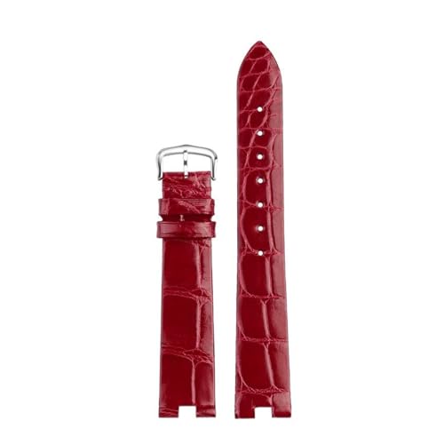 POYNMRE Kompatibel mit der Cartier White Ballon Serie Crocodile Watch Band Female Notch Oma Grey WGBL005 WJBL0008 16mm Echtes Alligator Armband(GREEN BLUE) von POYNMRE