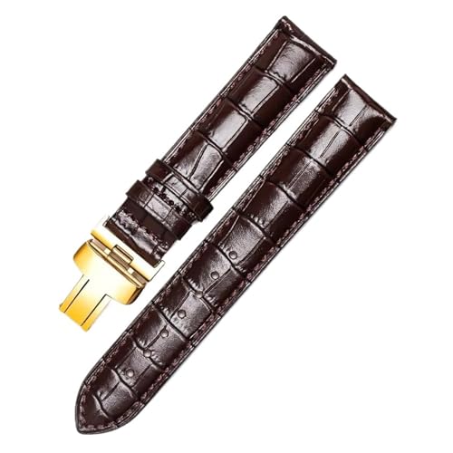 POYNMRE Lederband kompatibel mit Tissot Le Locle T41 T006 PRC200 Uhrenarmband Handgelenk Gürtel Uhr Armband 1853 Herren(Browngold clasp,21mm) von POYNMRE