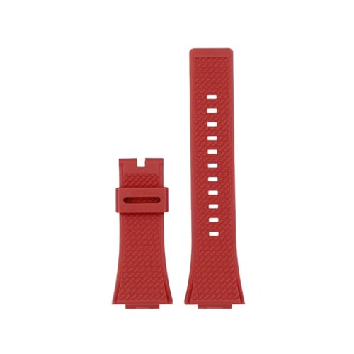 POYNMRE Neues 7-Farben-Armband aus Harz-Silikon, kompatibel mit Casio G-Shock GA-110 GM-110GB GA-100 GA-120 GA-700 800 Gummi-Uhrenarmband-Zubehör(Red no clasp) von POYNMRE