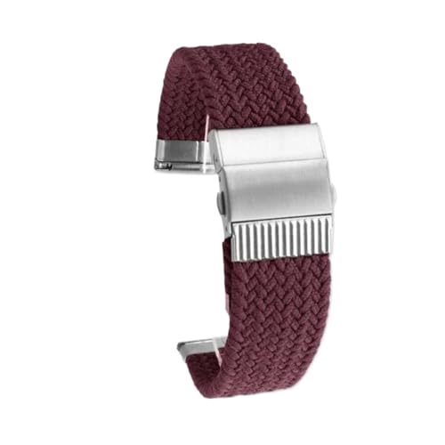 POYNMRE Neues modifiziertes Nylon-Canvas-Armband, kompatibel mit dem Sportarmband der Casio G-SHOCK-Serie DW-5600 DW5600 GW-B5600 GW-M5610 GA900 700 GA110 120(Cherry color-black) von POYNMRE