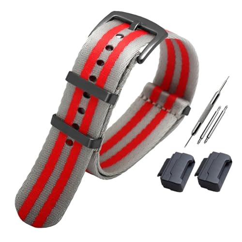 POYNMRE Nylon-Canvas-Armband kompatibel mit Casio G-Shock GA-110/100/120/200/300/400 GD-100/110/120 DW-5600 GW-M5610 Armband(A15 black buckle) von POYNMRE