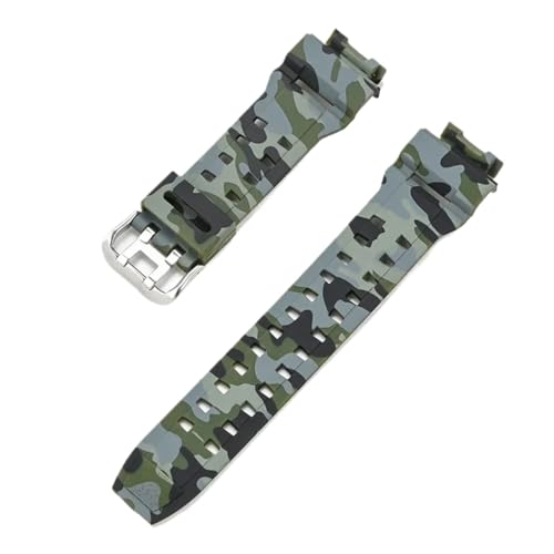 POYNMRE Wasserdichtes Uhrenarmband Aus Harz, Kompatibel Mit Casio G-SHOCK G9200 GW9200 GW9101 GW9102 GW9110 GW9125, Herren- Und Damen-Silikon-Uhrenarmband(Army GreenCamo) von POYNMRE