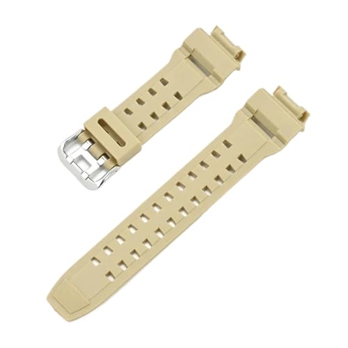 POYNMRE Wasserdichtes Uhrenarmband Aus Harz, Kompatibel Mit Casio G-SHOCK G9200 GW9200 GW9101 GW9102 GW9110 GW9125, Herren- Und Damen-Silikon-Uhrenarmband(Beige) von POYNMRE
