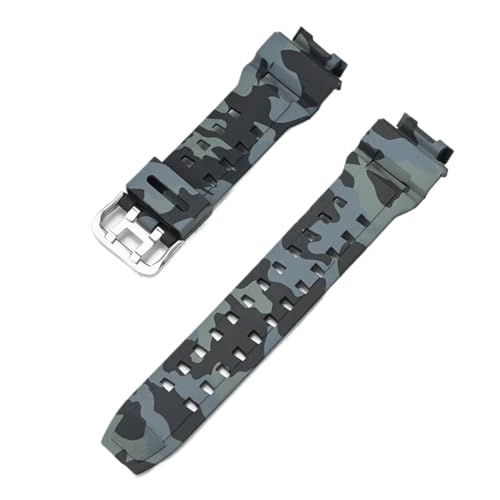 POYNMRE Wasserdichtes Uhrenarmband Aus Harz, Kompatibel Mit Casio G-SHOCK G9200 GW9200 GW9101 GW9102 GW9110 GW9125, Herren- Und Damen-Silikon-Uhrenarmband(BlackCamo) von POYNMRE