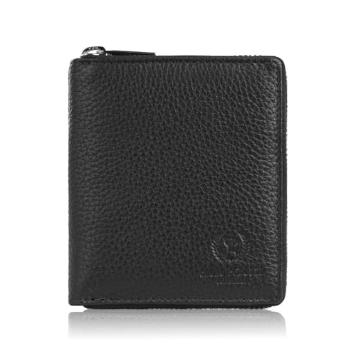 Damen Geldbörse Classic Leder schwarz RFID Paolo Peruzzi T-139-BL, Schwarz, midi Damen Geldbörse Classic Leder schwarz RFID Paolo Peruzzi T-139-BL, Schwarz, midi von PP PAOLO PERUZZI Collection