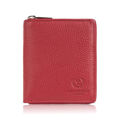 Damen Leder Geldbörse Tiefrot RFID Paolo Peruzzi T-139-RD, Red, midi Damen Leder Geldbörse Tiefrot RFID Paolo Peruzzi T-139-RD, Red, midi von PP PAOLO PERUZZI Collection