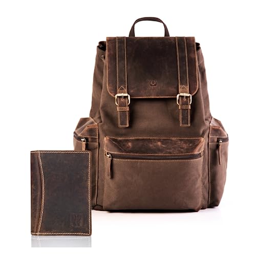 GESCHENKSET ZUP-79-BR HERREN T37-BR UND LEDER PORTELE T-13-BR, Braun, Einheitsgröße von PP PAOLO PERUZZI Collection