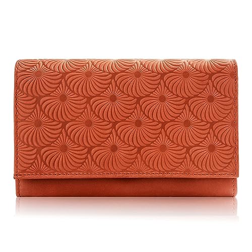 PP PAOLO PERUZZI Collection Damen Leder Geldbörse - Stilvolles Portemonnaie aus echtem Leder, Große Kapazität, RFID Schutz, Elegant und Praktisch, Geschenkbox Inklusive IN-57 Orange PP PAOLO PERUZZI Collection Damen Leder Geldbörse - Stilvolles Portemonnaie aus echtem Leder, Große Kapazität, RFID Schutz, Elegant und Praktisch, Geschenkbox Inklusive IN-57 Orange von PP PAOLO PERUZZI Collection
