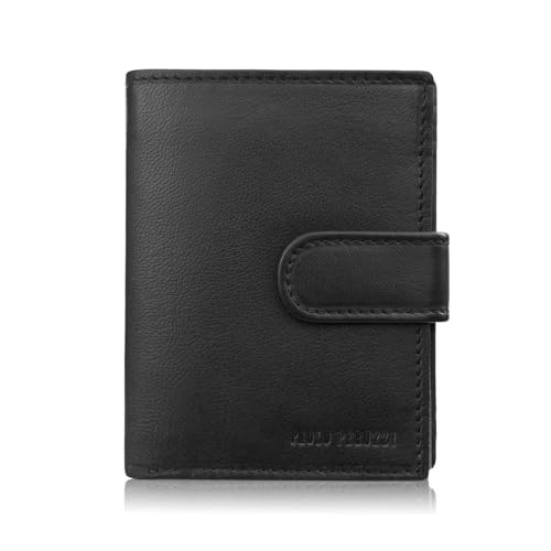 Geldbörse Herren Leder Classic Vertikal mit RFID Paolo Peruzzi AL-18 (Schwarz) von PP PAOLO PERUZZI collection
