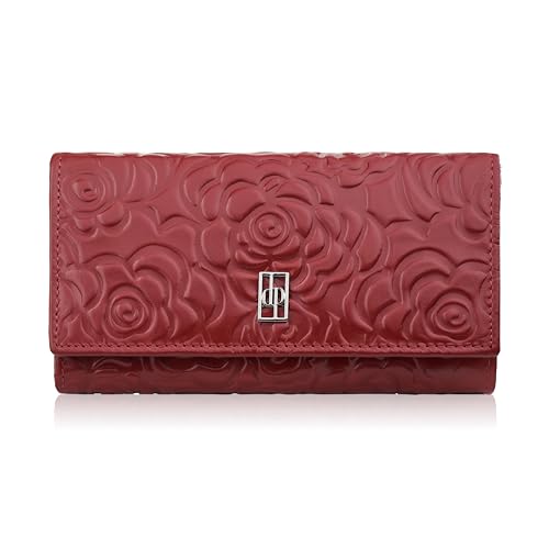 Damen Leder Geldbörse groß rot mit Blumen RFID Paolo Schutz Peruzzi AL-14-RD, rot red, normal Damen Leder Geldbörse groß rot mit Blumen RFID Paolo Schutz Peruzzi AL-14-RD, rot red, normal von PP PAOLO PERUZZI collection