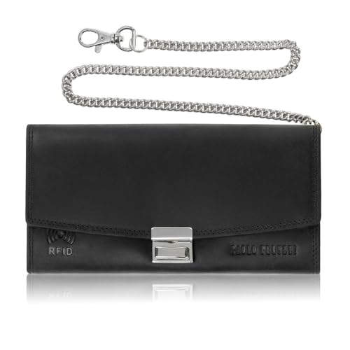 Kellnergeldbörse Leder mit RFID Paolo Peruzzi AY-15-HBL von PP PAOLO PERUZZI collection