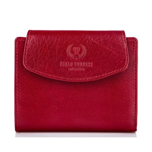 Geldbörse Damen Leder klein Vintage RFID Paolo Peruzzi rot Geldbörse Damen Leder klein Vintage RFID Paolo Peruzzi rot von PP PAOLO PERUZZI collection