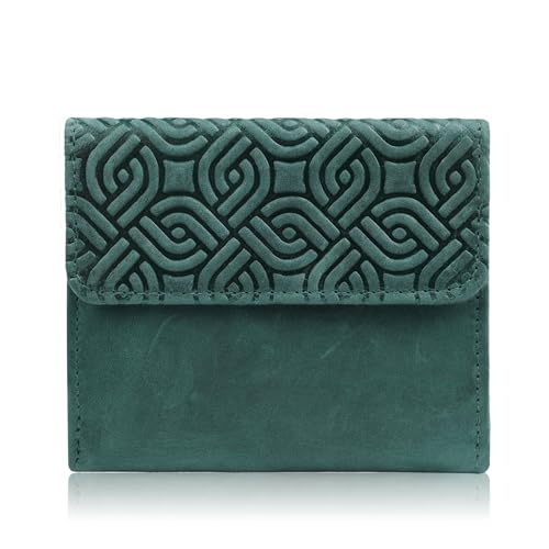 PP PAOLO PERUZZI collection Geldbörse Damen Leder Vintage klein mit RFID-Schutz im original geometrischen Muster universal T-114 Grün PP PAOLO PERUZZI collection Geldbörse Damen Leder Vintage klein mit RFID-Schutz im original geometrischen Muster universal T-114 Grün von PP PAOLO PERUZZI collection