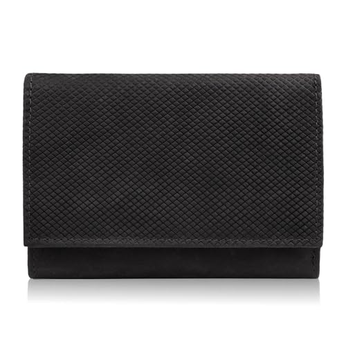 PP PAOLO PERUZZI collection Geldbörse Damen Leder vintage klein mit RFID-Schutz im original geometrischen Muster universal T-112 Schwarz PP PAOLO PERUZZI collection Geldbörse Damen Leder vintage klein mit RFID-Schutz im original geometrischen Muster universal T-112 Schwarz von PP PAOLO PERUZZI collection