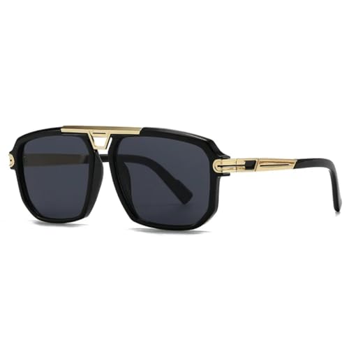PPFVVTV Beliebte Mode Herren Sonnenbrillen Retro Klare Farbverlaufstöne UV400 Damen Punk Trend Sonnenbrillen (Schwarz Grau) von PPFVVTV