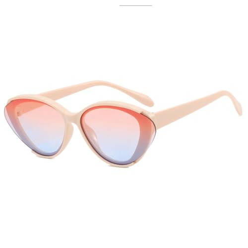 PPFVVTV Cat Eye Sonnenbrille Vintage Gläser Rahmen Retro UV400 Schutz Brillen Mode Brillen für Frauen (8) von PPFVVTV