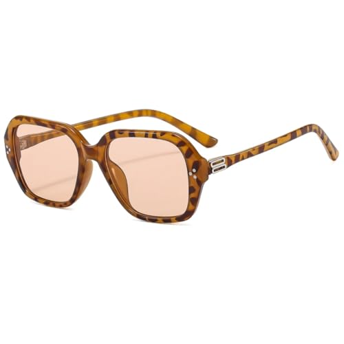 PPFVVTV Damen Sonnenbrille Herren Mode Trendy Outdoor Sonnenschutz Urlaub Sport (Leopard) von PPFVVTV