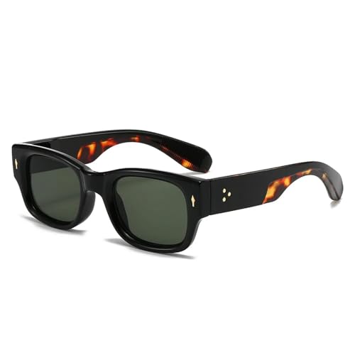 PPFVVTV Klassische Sonnenbrille für Damen und Herren, luxuriös, UV400-Schutz (Leopardengrün) von PPFVVTV