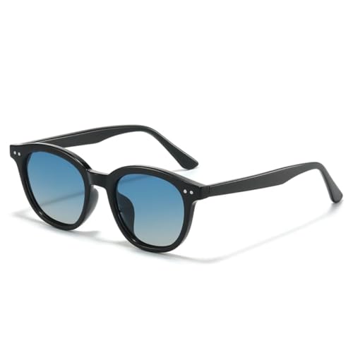 PPFVVTV Mode Herren Nieten Sonnenbrillen Shades UV400 Retro Gradient Mirror Damen Luxus (Schwarz Blau Gradient) von PPFVVTV