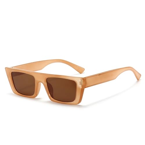 PPFVVTV Mode Kleine Rahmen Sonnenbrille Frauen Männer Retro Sonnenbrille Im Freien Reise Weibliche Schatten Brillen Uv400 (MN5305-C14) von PPFVVTV