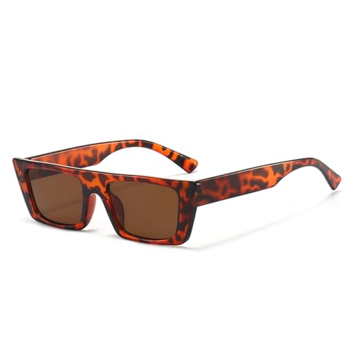 PPFVVTV Mode Kleine Rahmen Sonnenbrille Frauen Männer Retro Sonnenbrille Im Freien Reise Weibliche Schatten Brillen Uv400 (MN5305-C3) von PPFVVTV