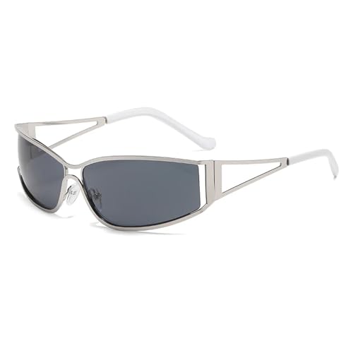 PPFVVTV Mode Retro-Stil Damen Sonnenbrille Klassische Punk Sonnenbrille Sonnenschutz UV400 Männer Brillen Weiblich (grau) von PPFVVTV
