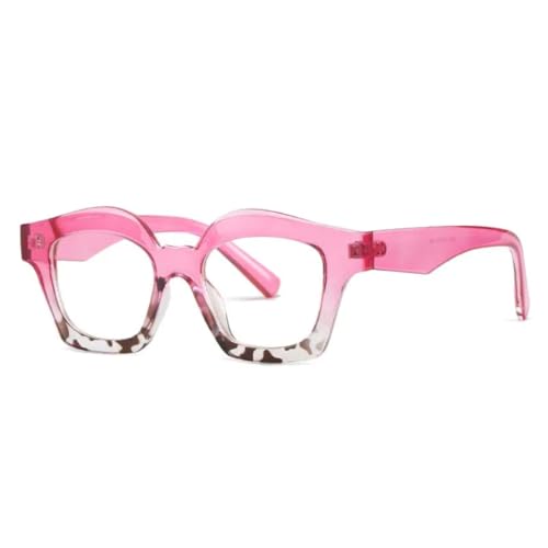 PPFVVTV Modische Cat Eye Damen-Sonnenbrille, Sonnenschutz, Schatten, UV400 (Pink Clear) von PPFVVTV