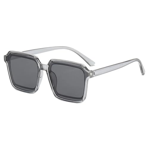 PPFVVTV Modische Luxus-Sonnenbrille mit großem Rahmen, ausgehöhlt, für Damen und Herren, Trend, Retro, klassisch, für den Außenbereich, Autofahren, Sonnenbrille, UV400 (grau) von PPFVVTV