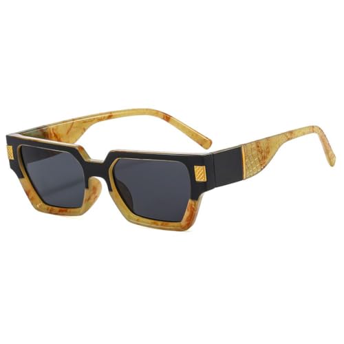 PPFVVTV Rechteckige Sonnenbrille Retro Lady Brille Luxuriöse Sonnenbrille Brillen (4) von PPFVVTV