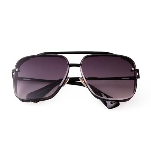 PPFVVTV Retro Mode Metall Punk Sonnenbrille Frauen Männer Vintage Flat Top Sonnenbrille Uv400 (2) von PPFVVTV