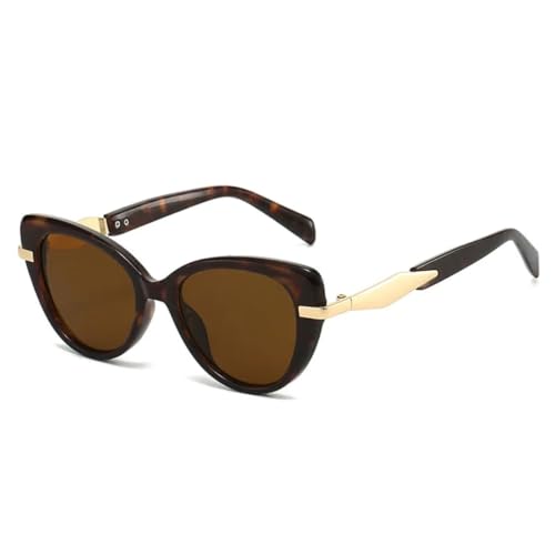 PPFVVTV Sommermode Damen Reisefotografie Sonnenschutz Sonnenbrille Trendy Herren Outdoor Reise Autofahrerbrille (LeopardTea) von PPFVVTV