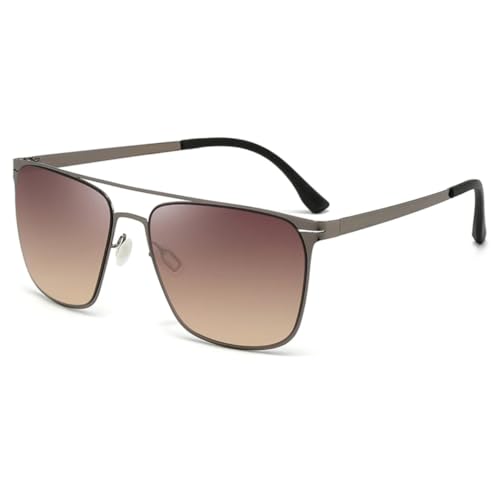 PPFVVTV Sonnenbrillen Herren UV-beständige Autofahrer-Sonnenbrille Vollrahmen Outdoor UV-beständige Brille (Graubraun) von PPFVVTV