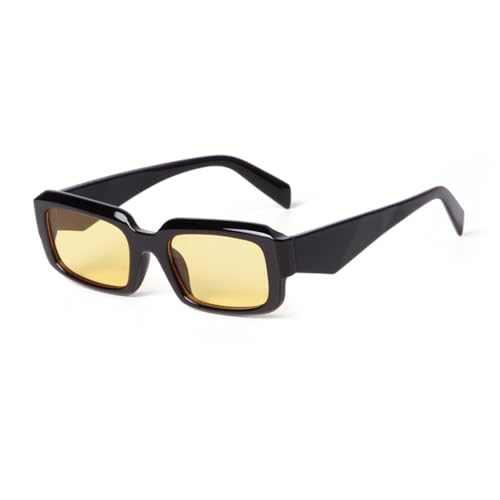PPFVVTV Trend Grüne Rechteckige Sonnenbrille Damen Rechteckige Dekor Sonnenbrille Herren Shades Brillen (3) von PPFVVTV