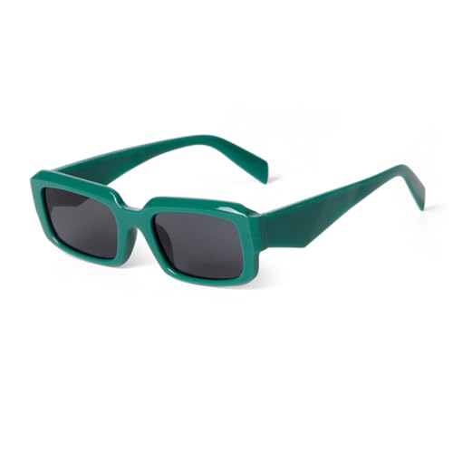 PPFVVTV Trend Grüne Rechteckige Sonnenbrille Damen Rechteckige Dekor Sonnenbrille Herren Shades Brillen (4) von PPFVVTV