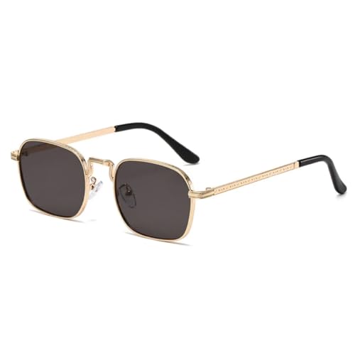 PPFVVTV Trendige Sonnenbrille im ovalen Stil mit schwarzer Tönung (Gold) von PPFVVTV
