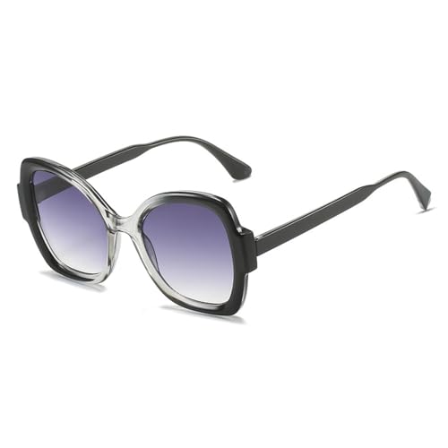 PPFVVTV Trendy Einzigartige Sonnenbrille Damen Luxus Übergroß Farbverlauf Herren Mode Sommer Elegante Sonnenbrillen (C3) von PPFVVTV