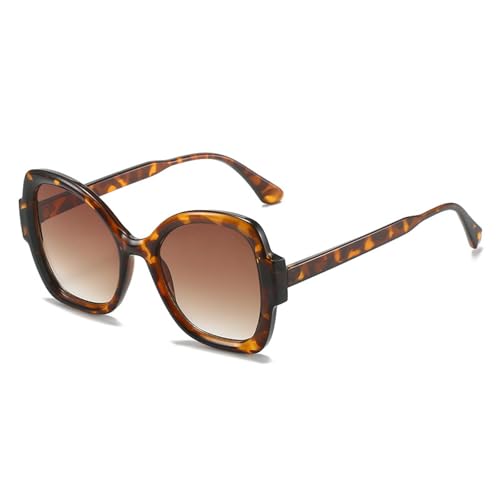 PPFVVTV Trendy Einzigartige Sonnenbrille Damen Luxus Übergroß Farbverlauf Herren Mode Sommer Elegante Sonnenbrillen (C5) von PPFVVTV
