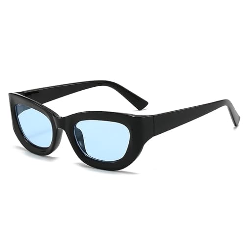 PPFVVTV Trendy süße Cat Eye Damen Sonnenbrille Luxusmode Herren Outdoor Drive Reise Shades Brillen UV400 (Schwarz Blau) von PPFVVTV