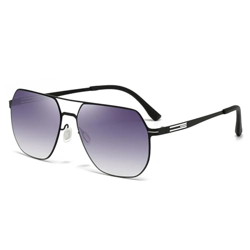 PPFVVTV Ultraleichte Sonnenbrille für Herren, Verlaufsbrille zum Autofahren (Schwarzgrau) von PPFVVTV