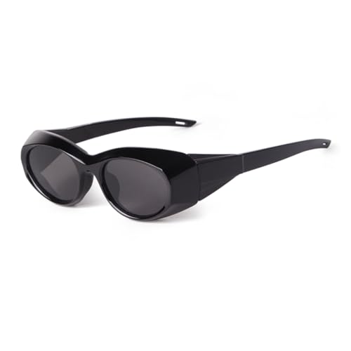 PPFVVTV Vintage Braun Oval Sonnenbrille Frauen Männer Trend Outdoor Sport Klar Shades Uv(1) von PPFVVTV