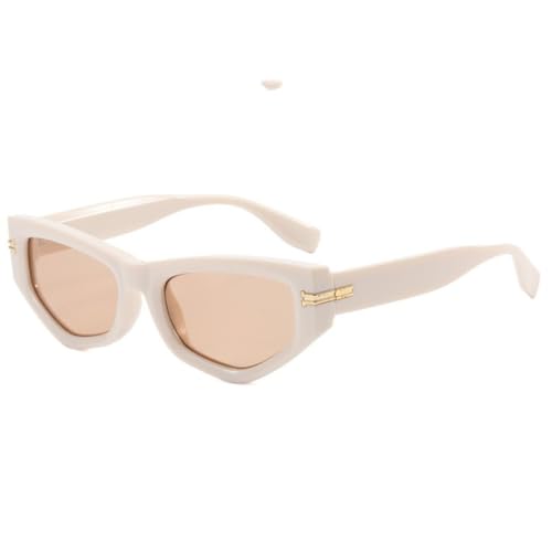 PPFVVTV Vintage Cat Eye Sonnenbrille für Damen und Herren, Retro-Mode, Katzenaugen-Sonnenbrille, Anti-UV-Reisebrille, UV400 (C2) von PPFVVTV