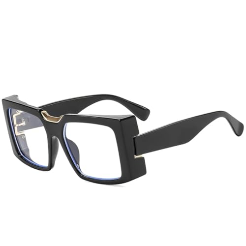 PPFVVTV Vintage Steampunk Sonnenbrille Luxus Trend Herren Sonnenbrille Outdoor Driving Shade Eyewear Unisex UV400 (Schwarz Klar) von PPFVVTV