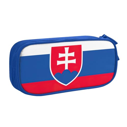 Federmäppchen, Motiv: Flagge der Slowakei, für Kosmetik, Kunstwerkzeuge, Studenten, Lehrer, vielseitig einsetzbar, blau, Einheitsgröße, Schulranzen-Set Federmäppchen, Motiv: Flagge der Slowakei, für Kosmetik, Kunstwerkzeuge, Studenten, Lehrer, vielseitig einsetzbar, blau, Einheitsgröße, Schulranzen-Set von PPHGUT