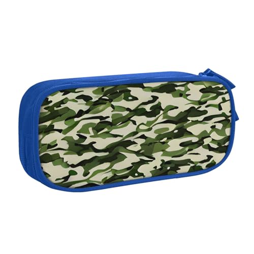 Federmäppchen mit Camouflage-Muster, Grün, zur Aufbewahrung von Kosmetika, Kunstwerkzeugen, Studenten, Lehrer, vielseitig einsetzbar, blau, Einheitsgröße, Schulranzen-Set Federmäppchen mit Camouflage-Muster, Grün, zur Aufbewahrung von Kosmetika, Kunstwerkzeugen, Studenten, Lehrer, vielseitig einsetzbar, blau, Einheitsgröße, Schulranzen-Set von PPHGUT