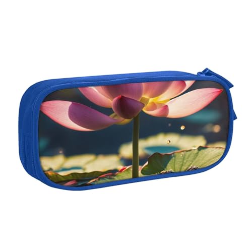 Federmäppchen mit Lotusblumen-Motiv, zur Aufbewahrung von Kosmetika, Kunstwerkzeugen, Studenten, Lehrer, vielseitig einsetzbar, blau, Einheitsgröße, Schulranzen-Set Federmäppchen mit Lotusblumen-Motiv, zur Aufbewahrung von Kosmetika, Kunstwerkzeugen, Studenten, Lehrer, vielseitig einsetzbar, blau, Einheitsgröße, Schulranzen-Set von PPHGUT